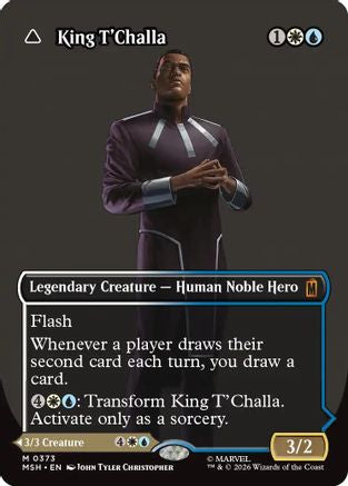 King T'Challa (Borderless) (0373) (MSH-373) - mythic - Foil