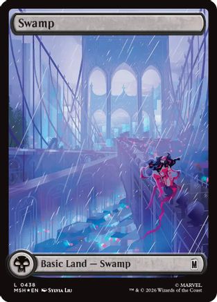 Swamp (0438) (Surge Foil) (MSH-438) - land - Foil