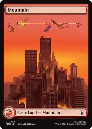 Mountain (0439) (Surge Foil) (MSH-439) - land - Foil