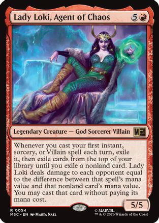 Lady Loki, Agent of Chaos (MSC-054) - rare