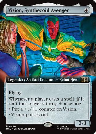 Vision, Synthezoid Avenger (Extended Art) (MSC-460) - rare - Foil