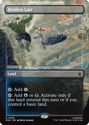 Hidden Lair (Borderless) (MSH-383) - rare