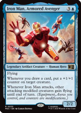 Iron Man, Armored Avenger (Surge Foil) (MSC-033) - rare - Foil