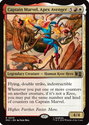 Captain Marvel, Apex Avenger (Surge Foil) (MSC-078) - rare - Foil