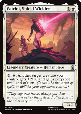 Patriot, Shield Wielder (MSH-030) - uncommon - Foil