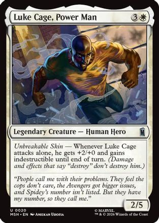 Luke Cage, Power Man (MSH-020) - uncommon