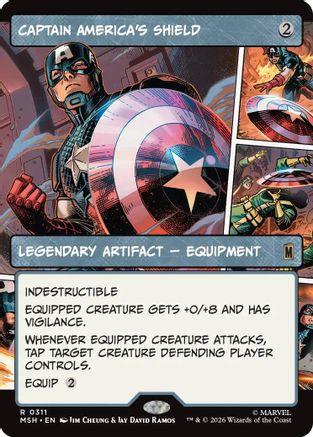 Captain America's Shield (Borderless) (0311) (MSH-311) - rare