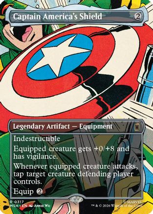 Captain America's Shield (Borderless) (0317) (MSH-317) - rare