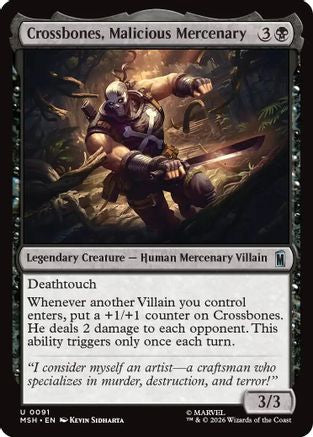 Crossbones, Malicious Mercenary (MSH-091) - uncommon - Foil