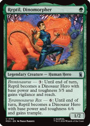 Reptil, Dinomorpher (MSH-182) - uncommon - Foil