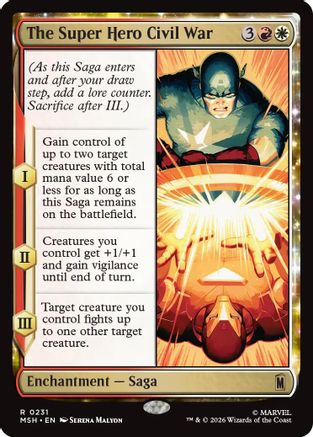 The Super Hero Civil War (MSH-231) - rare - Foil