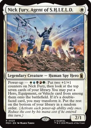 Nick Fury, Agent of S.H.I.E.L.D. (MSH-025) - rare