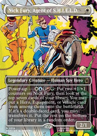 Nick Fury, Agent of S.H.I.E.L.D. (Borderless) (MSH-314) - rare