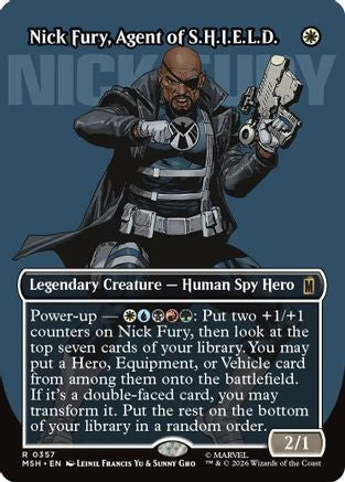Nick Fury, Agent of S.H.I.E.L.D. (Borderless) (0357) (MSH-357) - rare - Foil