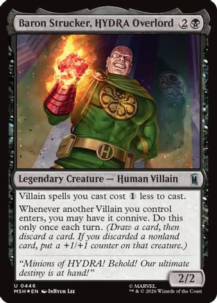 Baron Strucker, HYDRA Overlord (Surge Foil) (MSH-446) - uncommon - Foil