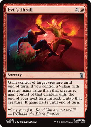 Evil's Thrall (MSH-128) - uncommon - Foil