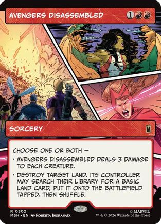 Avengers Disassembled (Borderless) (MSH-302) - rare