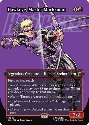 Hawkeye, Master Marksman (Borderless) (MSH-367) - rare