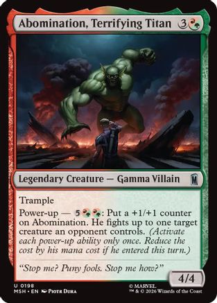 Abomination, Terrifying Titan (MSH-198) - uncommon