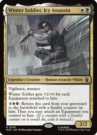 Winter Soldier, Icy Assassin (MSH-239) - rare - Foil