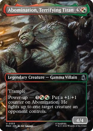 Abomination, Terrifying Titan (Borderless) (MSH-333) - uncommon