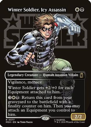 Winter Soldier, Icy Assassin (Borderless) (MSH-377) - rare - Foil