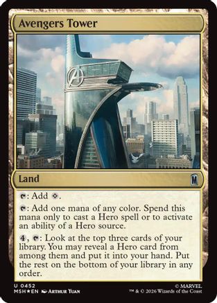 Avengers Tower (Surge Foil) (MSH-452) - uncommon - Foil