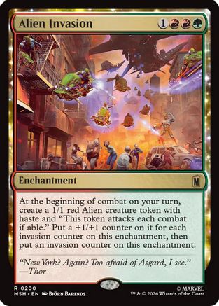 Alien Invasion (MSH-200) - rare - Foil