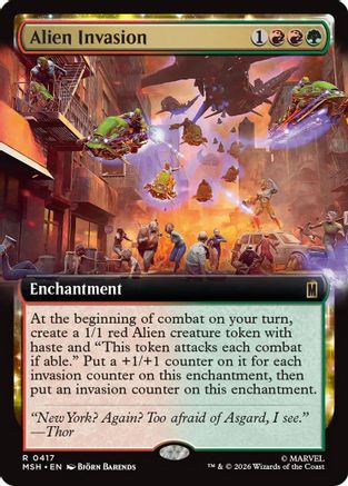 Alien Invasion (Extended Art) (MSH-417) - rare