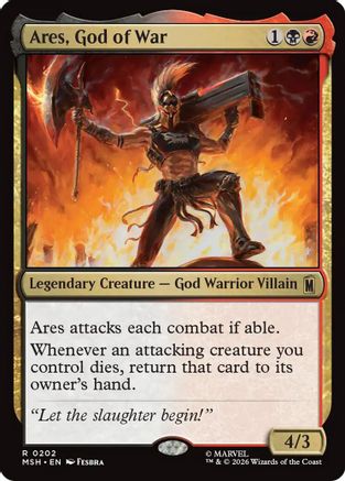 Ares, God of War (MSH-202) - rare - Foil