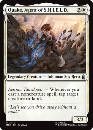 Quake, Agent of S.H.I.E.L.D. (MSH-032) - uncommon - Foil