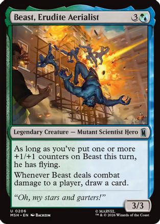 Beast, Erudite Aerialist (MSH-206) - uncommon