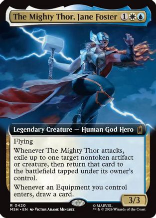 The Mighty Thor, Jane Foster (Extended Art) (MSH-420) - rare - Foil
