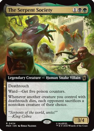 The Serpent Society (Extended Art) (MSH-424) - rare - Foil