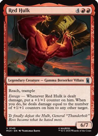 Red Hulk (MSH-149) - uncommon - Foil