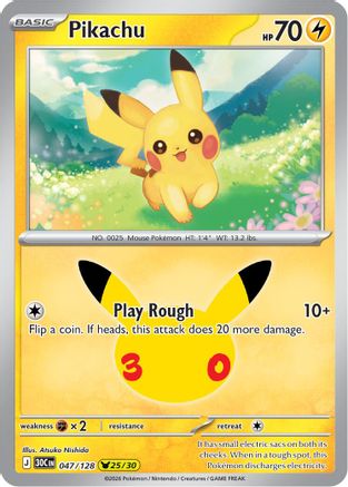 Pikachu (047/128) - M3C  - Pikachu Rare - Holofoil