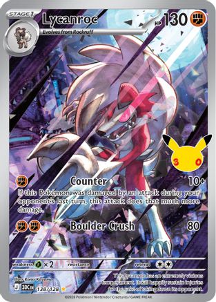 Lycanroc (138/128) - M3C  - Illustration Rare - Holofoil