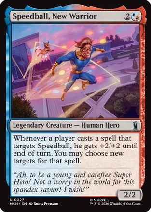 Speedball, New Warrior (MSH-227) - uncommon - Foil