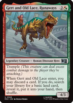 Gert and Old Lace, Runaways (MSH-568) - uncommon