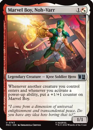 Marvel Boy, Noh-Varr (MSH-743) - uncommon