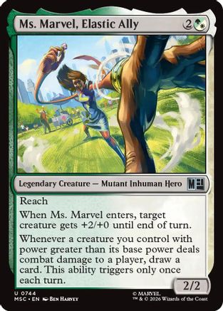Ms. Marvel, Elastic Ally (MSH-744) - uncommon - Foil