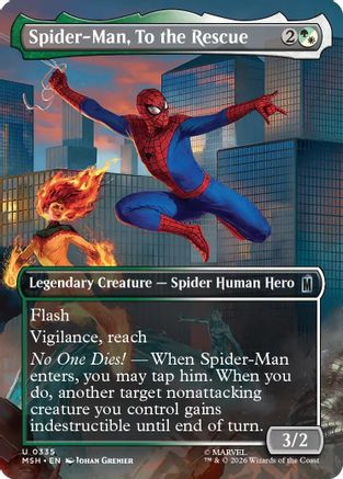 Spider-Man, To the Rescue (MSH-228) - uncommon - Foil