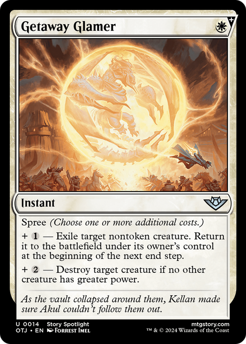 Getaway Glamer (OTJ-014) - uncommon: (spree) - Foil
