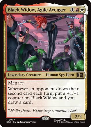 Black Widow, Agile Avenger (MSC-077) - rare - Foil