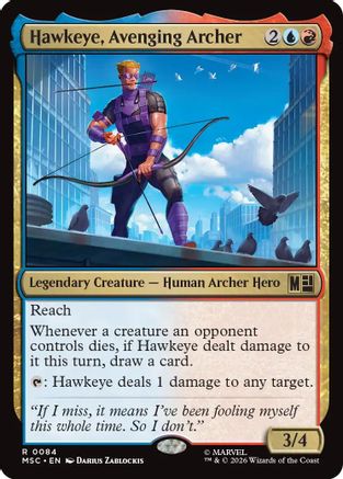 Hawkeye, Avenging Archer (Surge Foil) (MSC-084) - rare - Foil