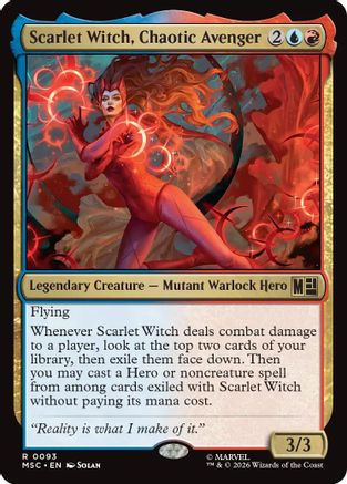 Scarlet Witch, Chaotic Avenger (Surge Foil) (MSC-093) - rare - Foil