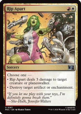 Rip Apart (Surge Foil) (MSC-187) - uncommon - Foil
