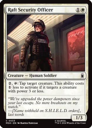Raft Security Officer (MSH-033) - common - Foil
