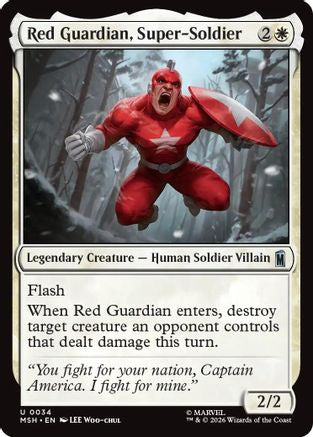 Red Guardian, Super-Soldier (MSH-034) - uncommon - Foil