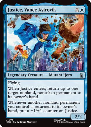 Justice, Vance Astrovik (MSH-061) - uncommon - Foil